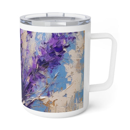 Lavender Dreams Unleashed: Discover Beauty with our Insulated Coffee Mug