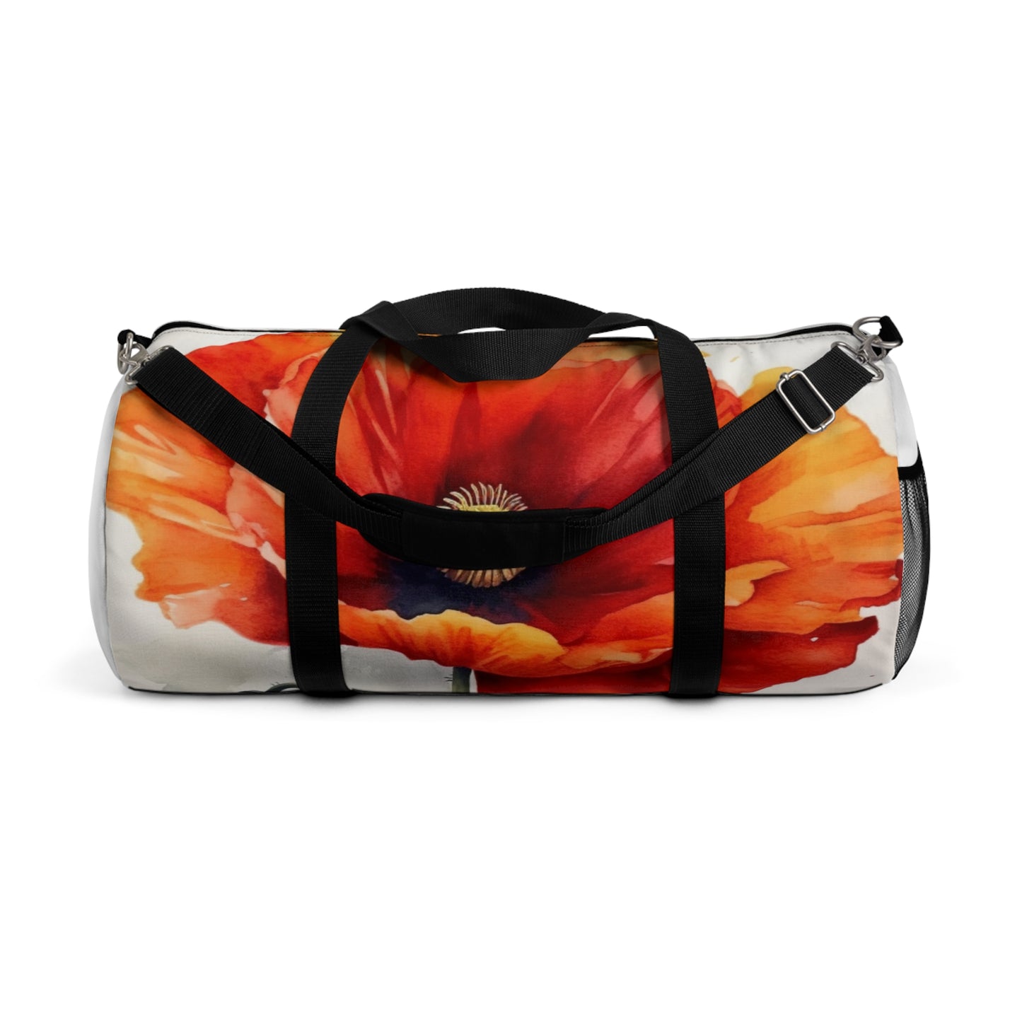 Stunning Poppy Flower Watercolor Duffel Bag: A Blossoming Experience