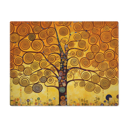 Symbolic Harmony: Gustav Klimt Tree of Life Placemat, Embrace Artistic Elegance