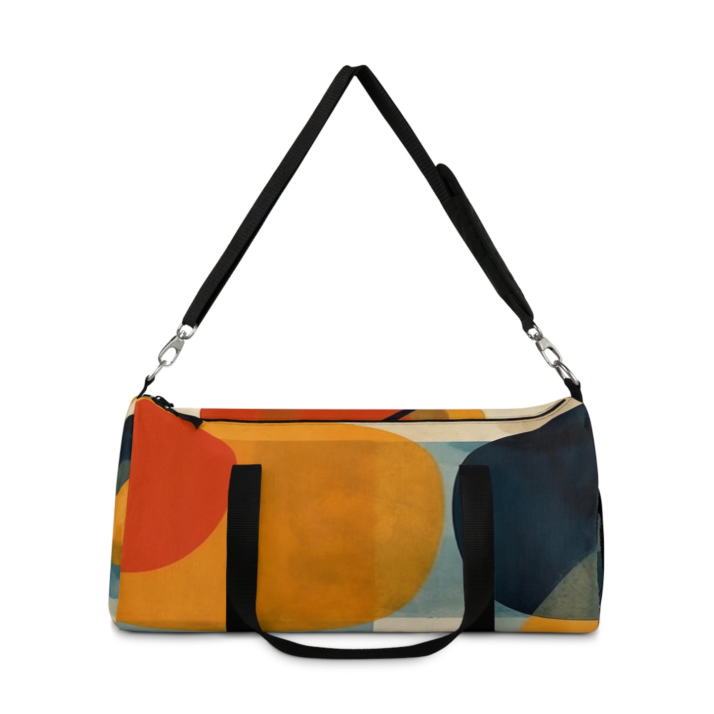 Geometric Artistic Fusion: Step into Modern Artistry with our Midcentury Modern Duffel Bag