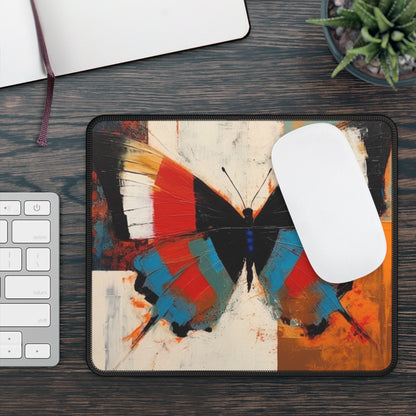 Bauhaus-Inspired Butterfly Symphony: Gaming Mouse Pad with Vibrant Colors and Intricate Details