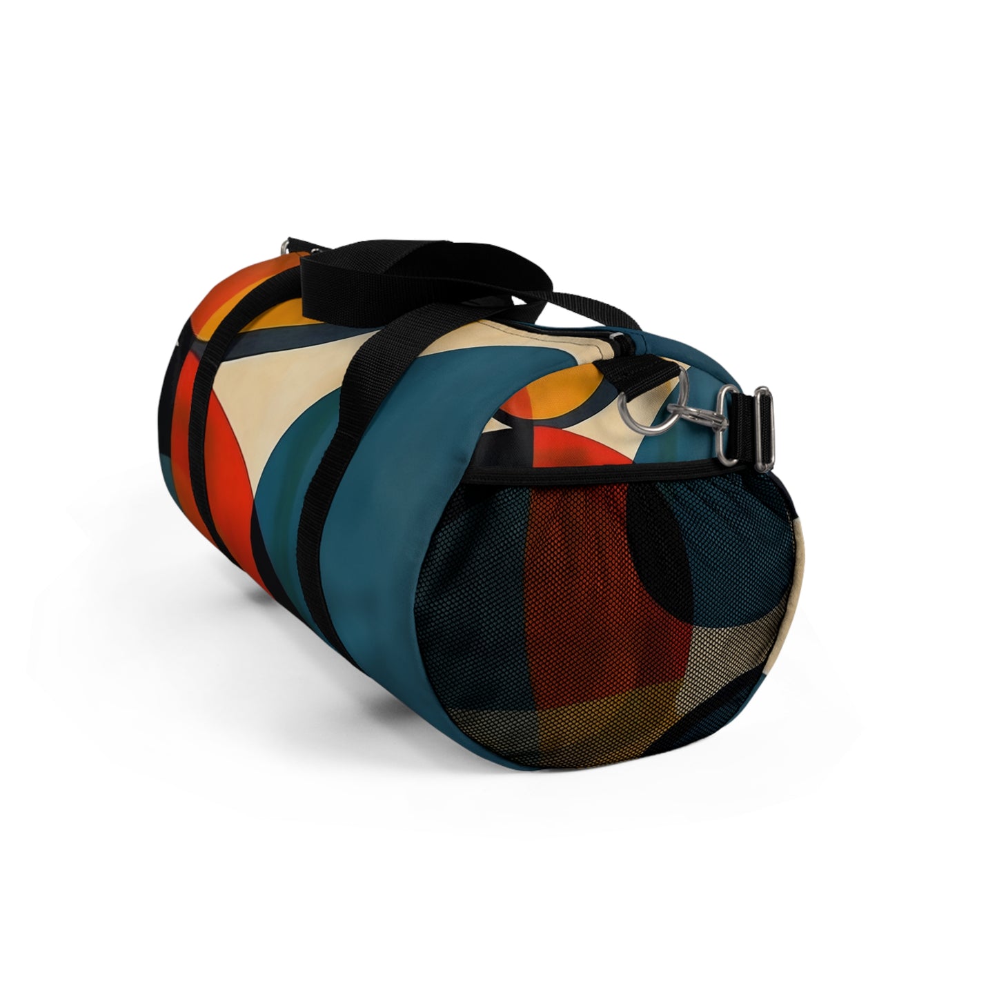 Geometric Abstract Expression: Fuse Art and Fashion with our Duffel Bag