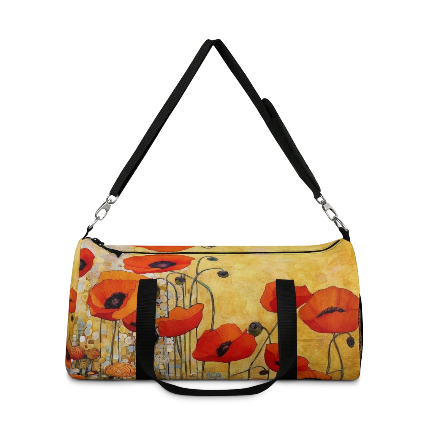 Elevate Your Style: Duffel Bag Adorned with Gustav Klimt's Poppies