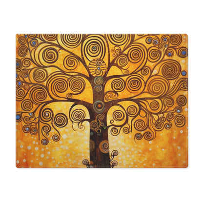 The Tree of Life Placemat: A Modern Art Tribute to Gustav Klimt