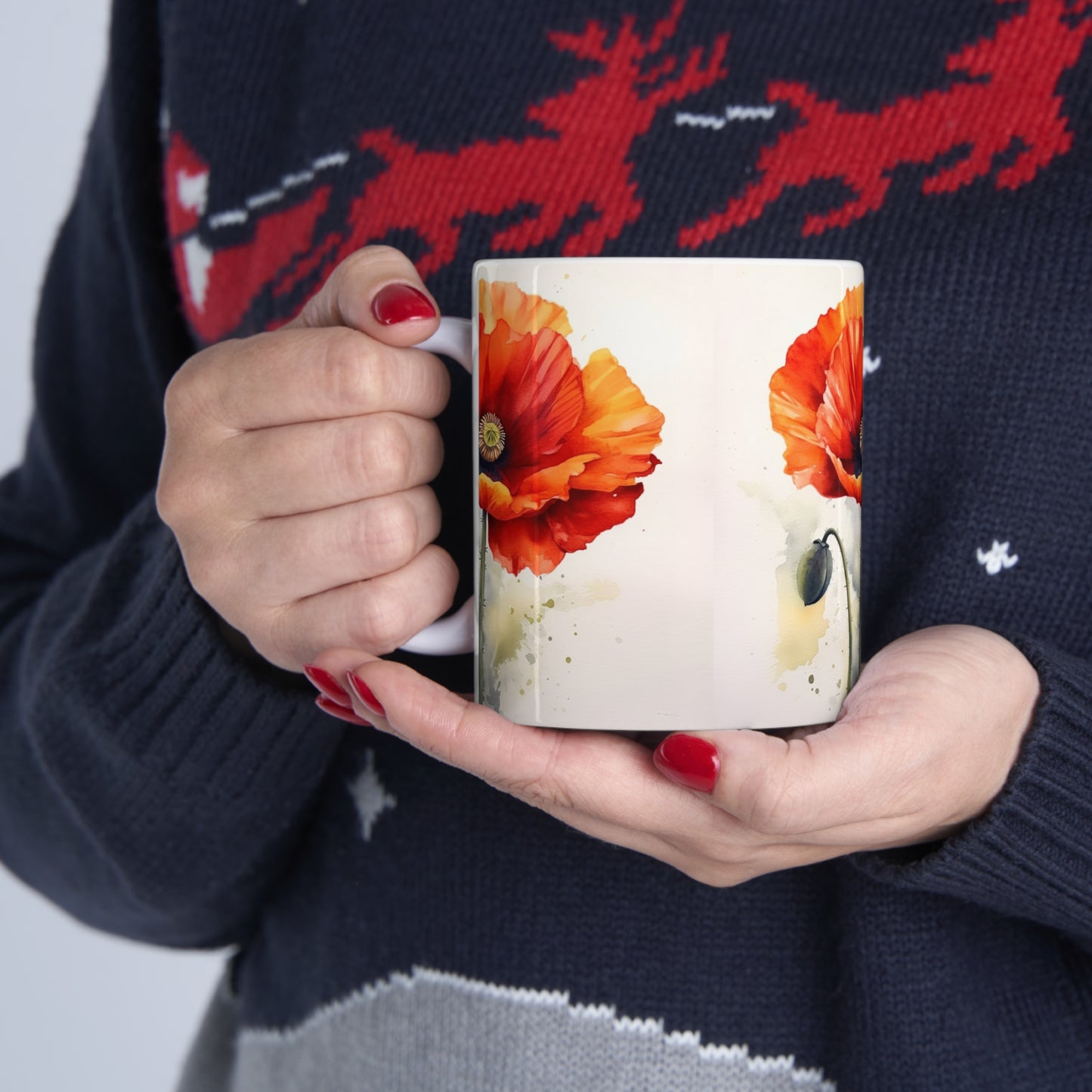 Embrace the Beauty of Watercolor with Ceramic Mug: Flower Edition