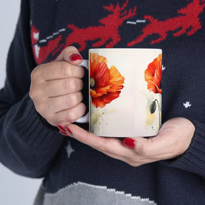 Embrace the Beauty of Watercolor with Ceramic Mug: Flower Edition