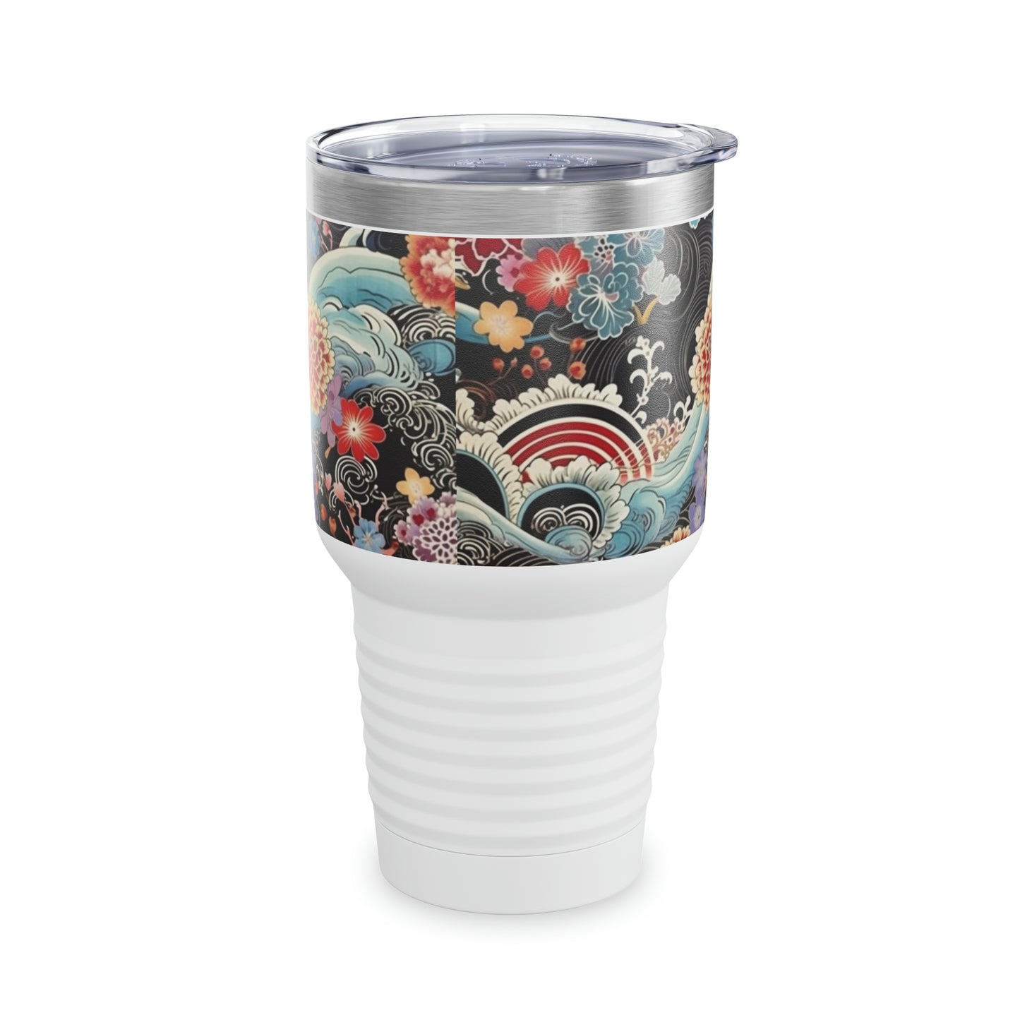 Traditional Charm: Authentic Japanese Kimono Ringneck Tumbler, a Tribute to Heritage