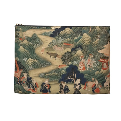 Japanese Tapestry Accessory Pouch: Embrace the Artistic Splendor