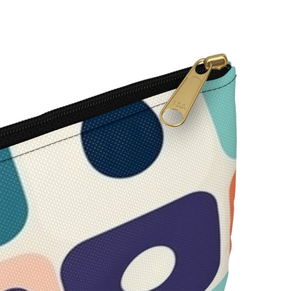 Retro Chic: Atomic Age-Inspired Accessory Pouch with Midcentury Modern Design and 1960s Fashion