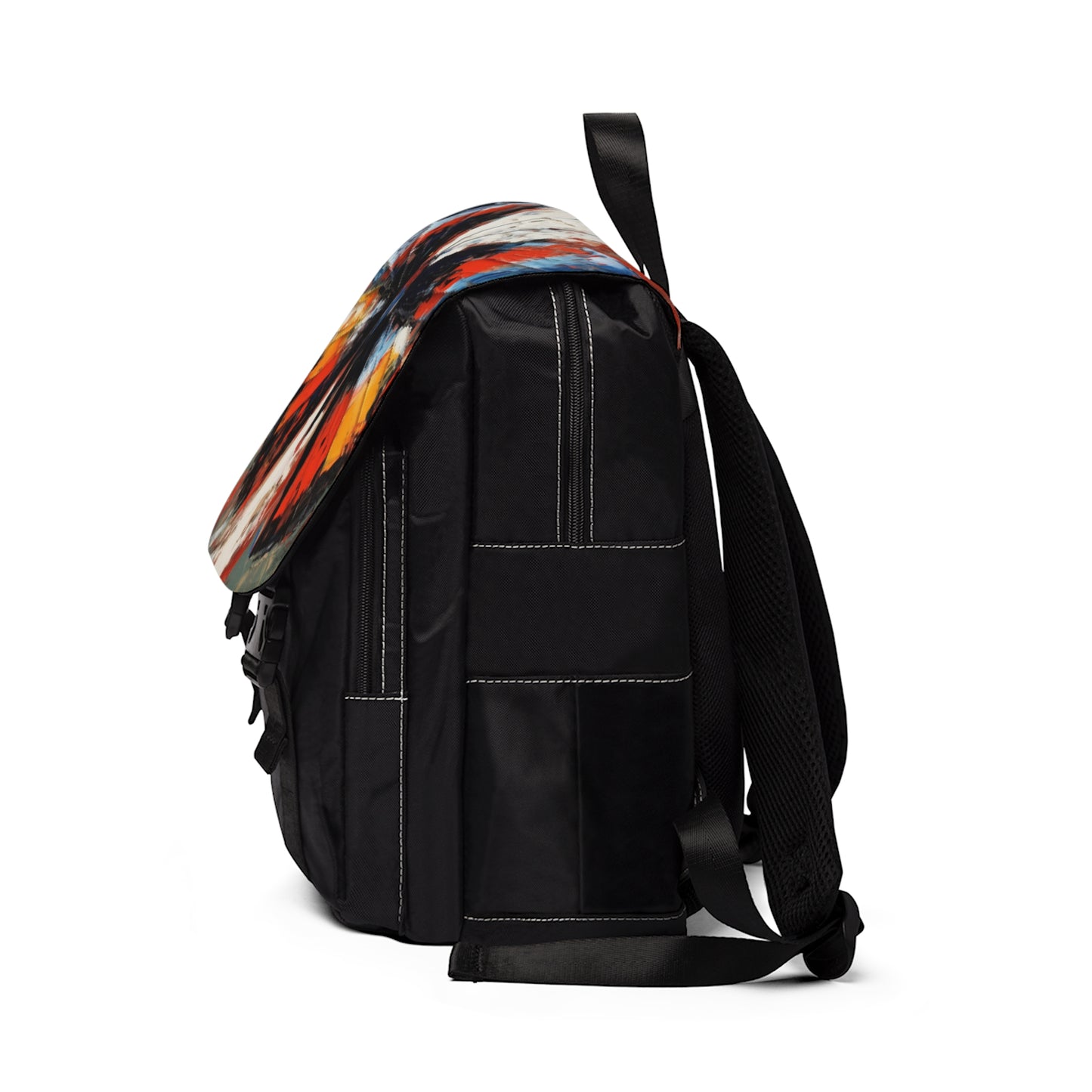 Unisex Casual Shoulder Backpack with Bauhaus-Inspired Butterfly Drawing: A Harmonious Blend of Art and Functionality