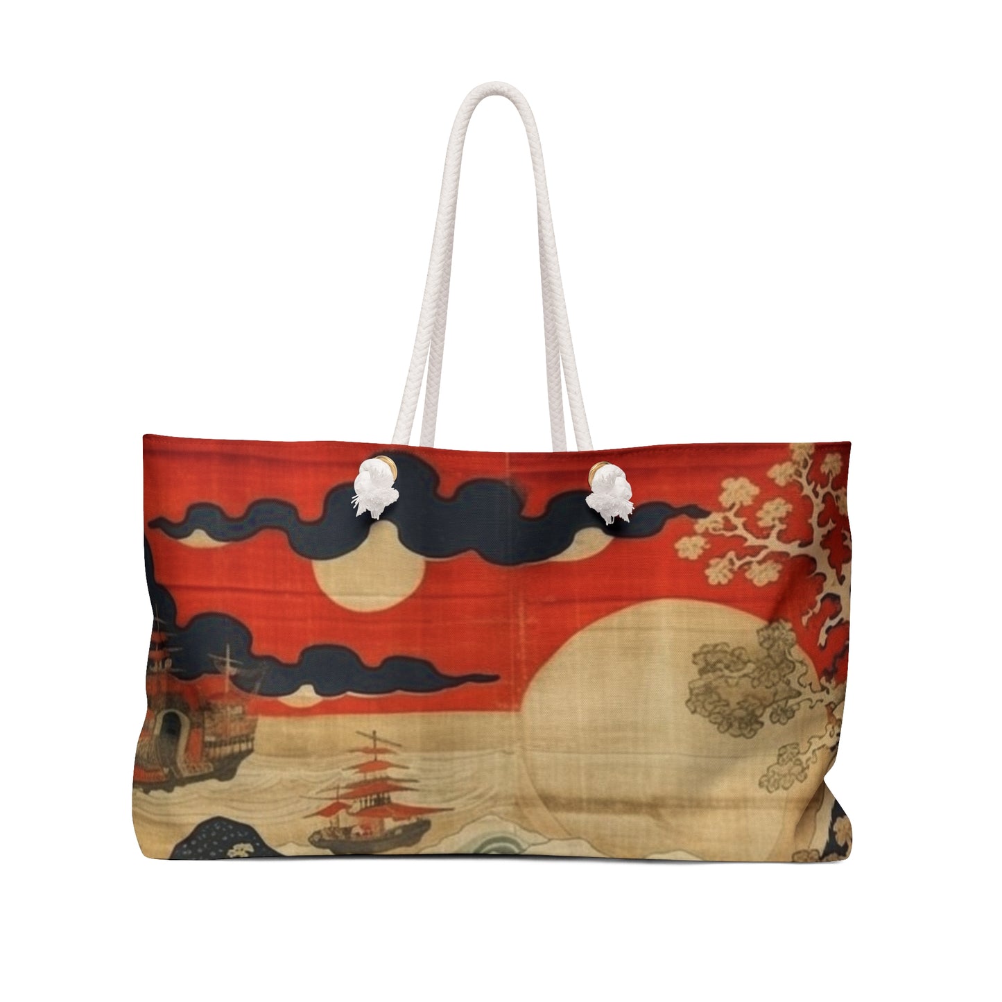 Artistic Fusion - Where Japanese Tapestry Meets the Perfect Weekender Bag