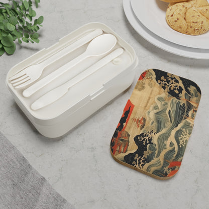 Artistic Fusion - Where Japanese Tapestry Meets the Perfect Bento Box