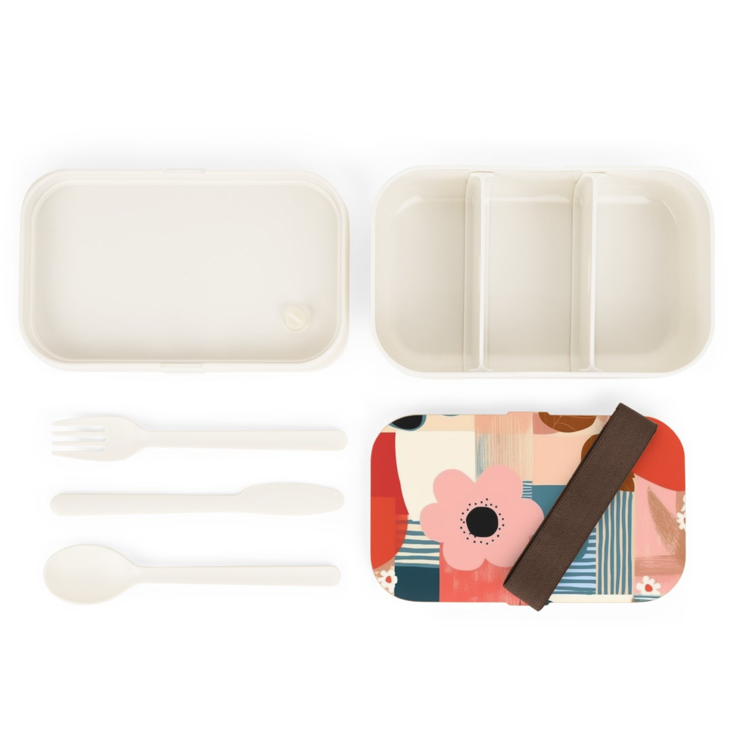 Abstract Expressions: Modern Art-Inspired Midcentury Modern Bento Box with Timeless Design