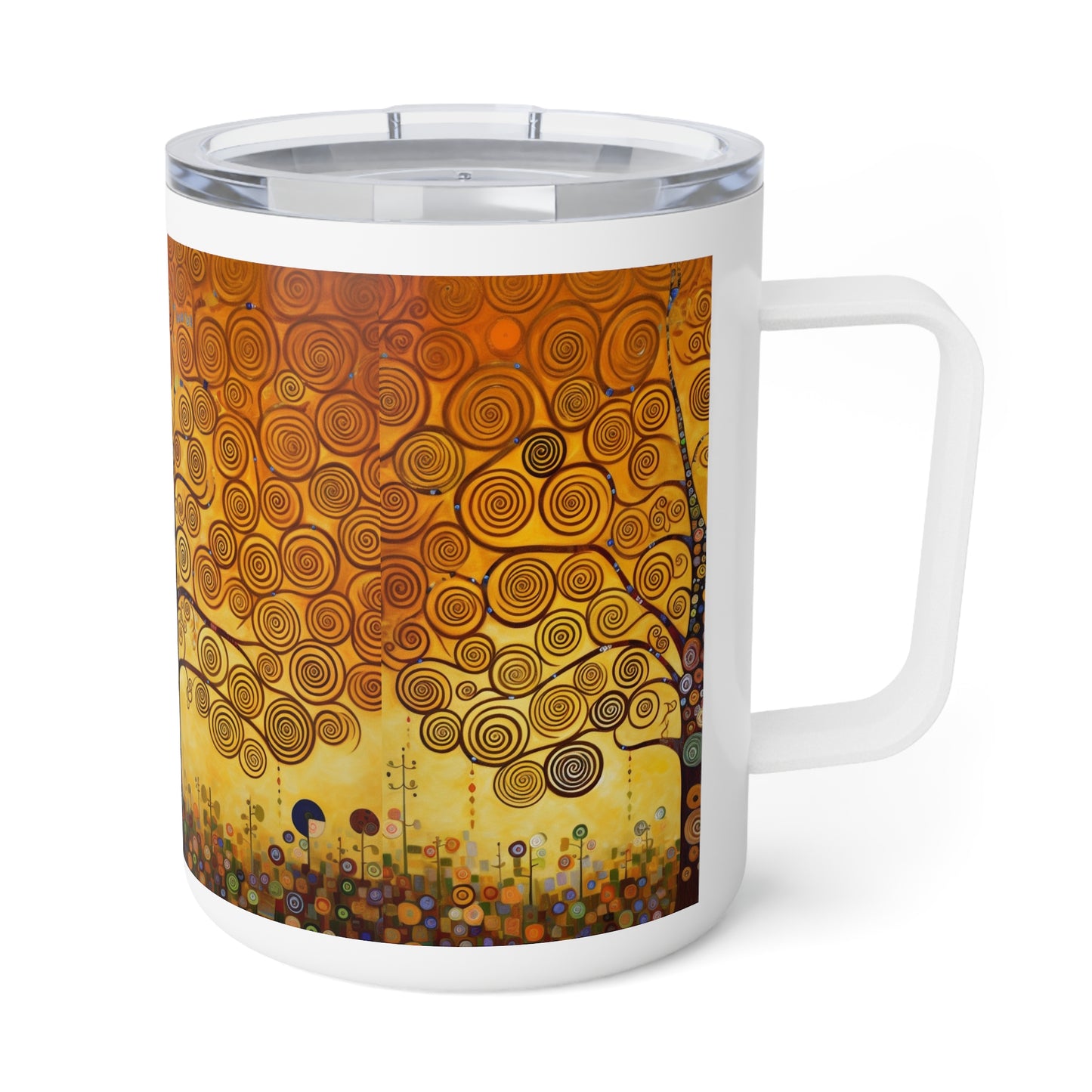 Stoclet Frieze Inspired: Gustav Klimt Tree of Life Insulated Coffee Mug