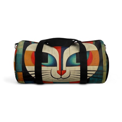 Artistic Vintage Vibes: Picasso-Inspired Midcentury Modern Duffel Bag for Retro Fashion