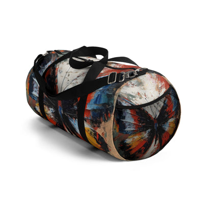 Duffel Bag with Bauhaus-Inspired Butterfly Drawing: A Harmonious Blend of Art and Functionality