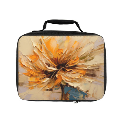 A Brush of Nature's Elegance: Lunch Bag for Artistic Flower Lovers