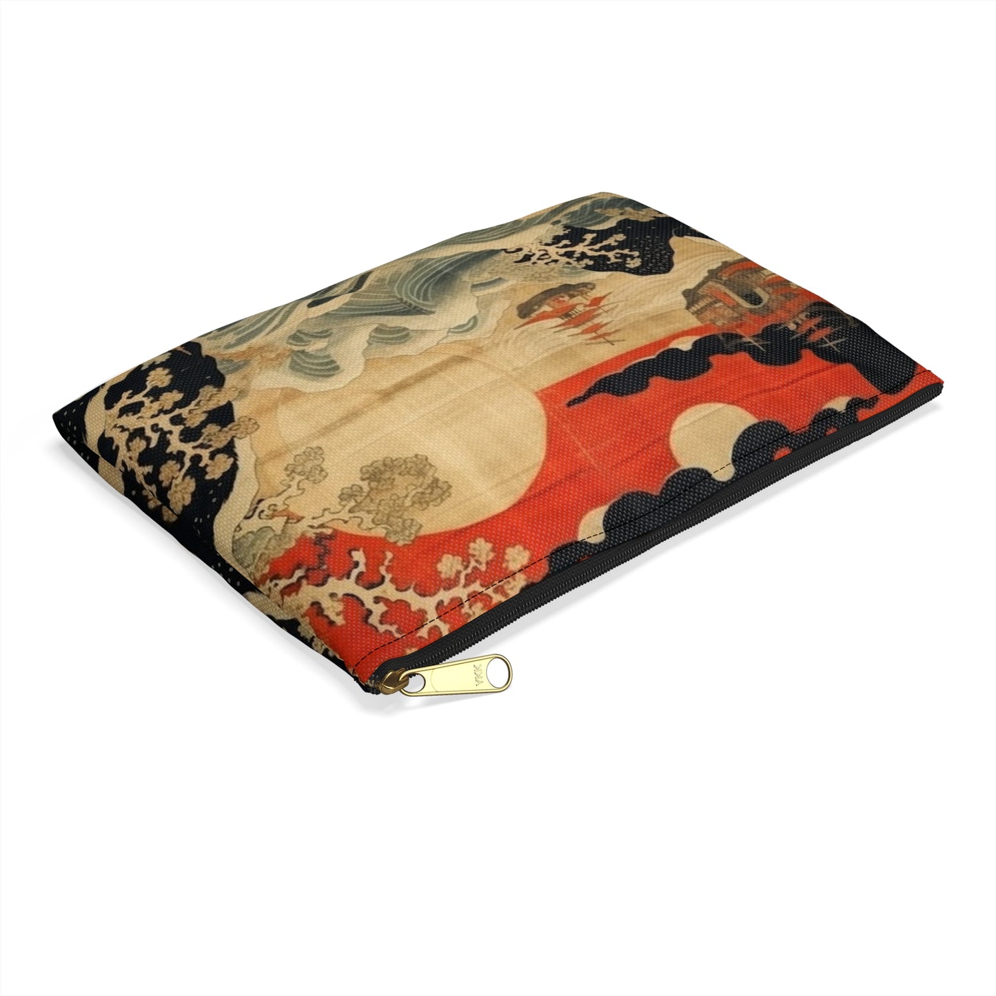 Artistic Fusion - Where Japanese Tapestry Meets the Perfect Accessory Pouch