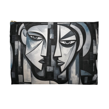 Cubist Paintings Accessory Pouch: Captivating Brush Strokes