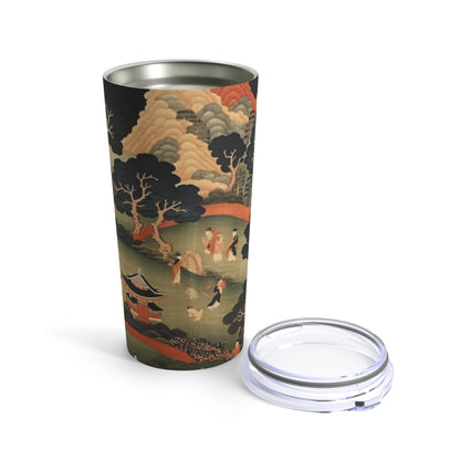 Tapestry Treasures: Japanese-inspired Tumbler for Art Lovers