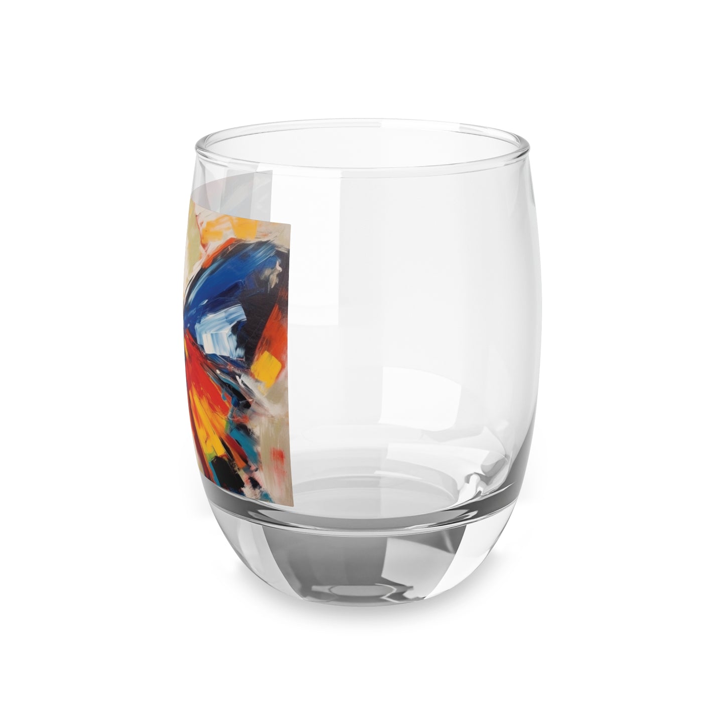 Brush Strokes of Butterfly Splendor: Whiskey Glass for Artistic Inspiration