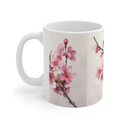 Embrace the Tranquility of Cherry Blossoms with Ceramic Mug