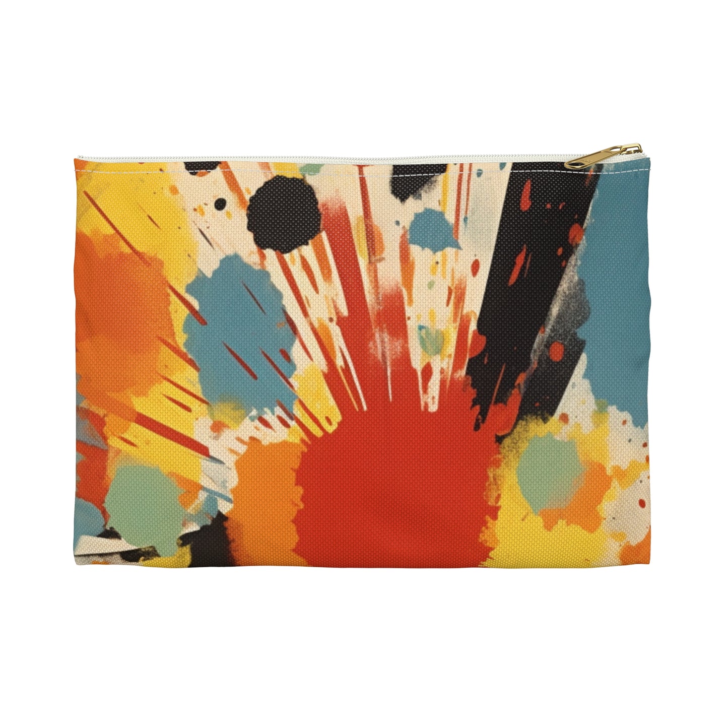 Abstract Harmony: Art-Inspired Accessory Pouch