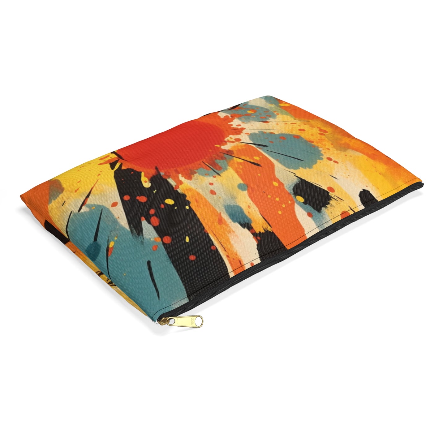 Cosmic Fusion: Abstract Art Accessory Pouch