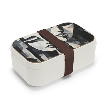 Abstract Oil Paint Bento Box: Cubist Artistry in a Portable Masterpiece