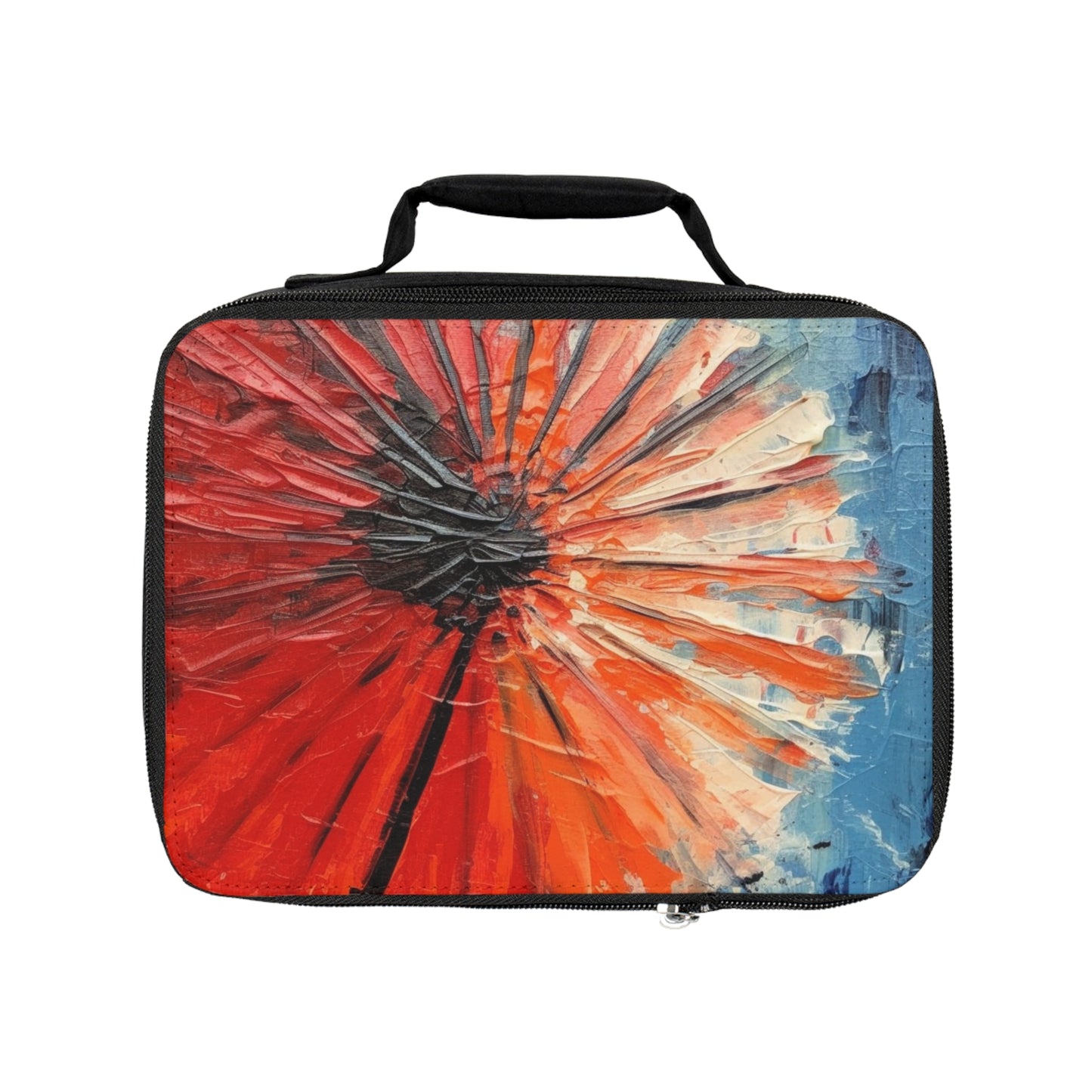 Umbrella Painting Lunch Bag: Channel Your Inner Artist with Abstract Oil Paint