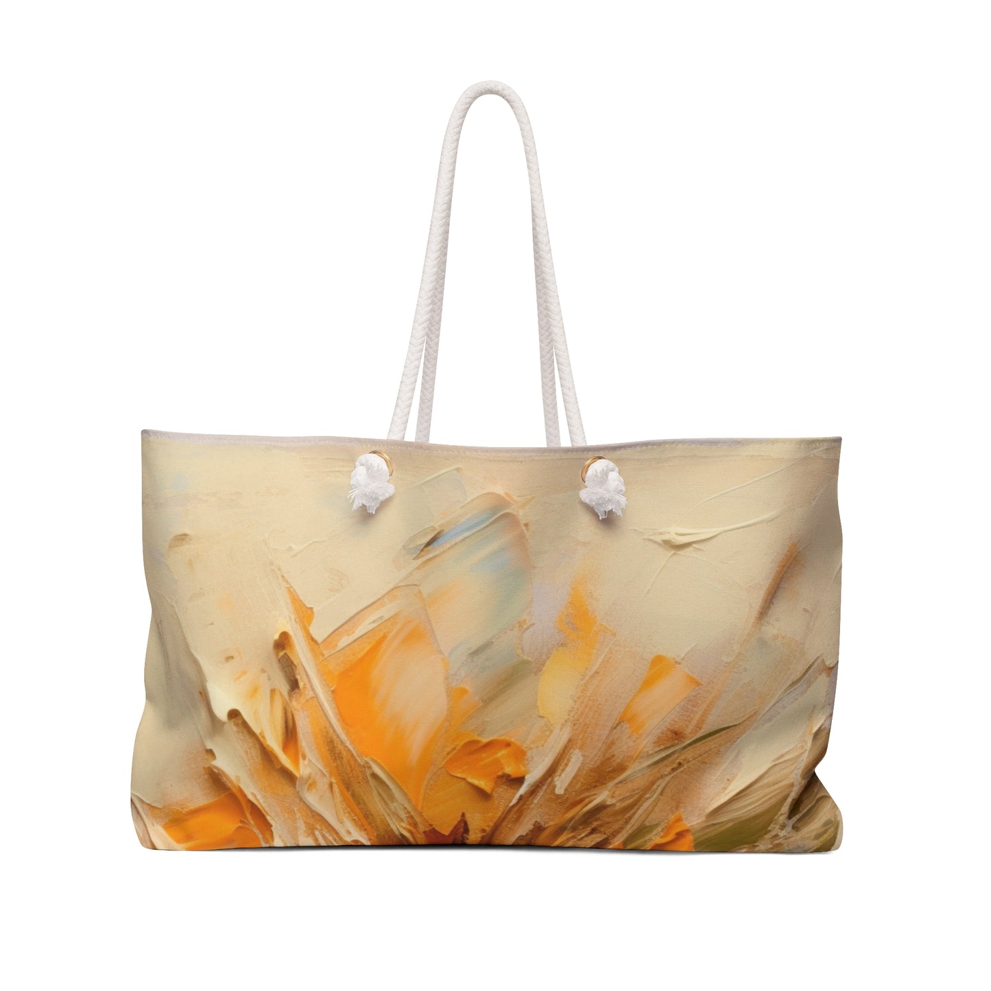 A Brush of Nature's Elegance: Weekender Bag for Artistic Flower Lovers