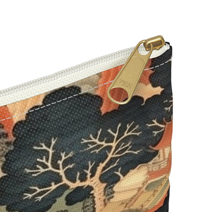 Tapestry Treasures: Japanese-inspired Accessory Pouch for Art Lovers