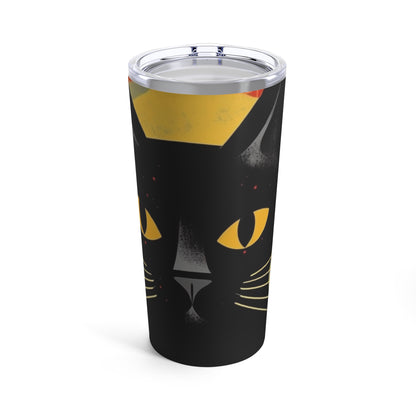 Midcentury Whisker Delight: Atomic Age Design Meets Cat-Inspired Tumbler for Vintage Fashion Lovers