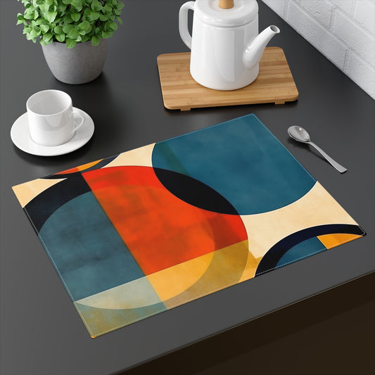 Geometric Abstraction Extravaganza: Placemat for Art Enthusiasts