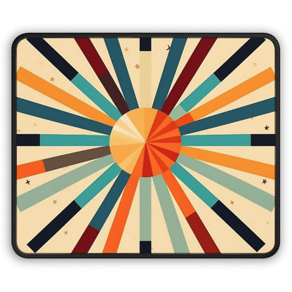 Artistic Abstractions: Starburst Candy Colored Gaming Mouse Pad for Modern Abstract Art Lovers