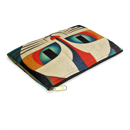 Artistic Vintage Vibes: Picasso-Inspired Midcentury Modern Accessory Pouch for Retro Fashion