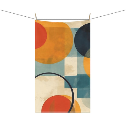 Geometric Gems: Kitchen Towel Inspired by Abstract Geometric Art