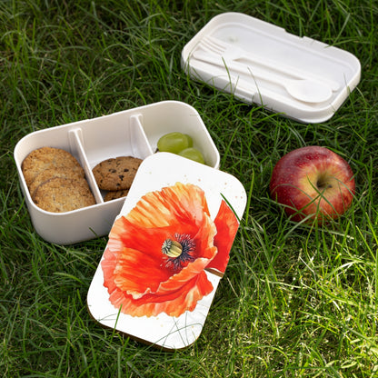 Watercolor Poppy Garden Bento Box: Unleash the Beauty of Nature