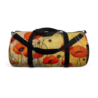 Elevate Your Style: Duffel Bag Adorned with Gustav Klimt's Poppies