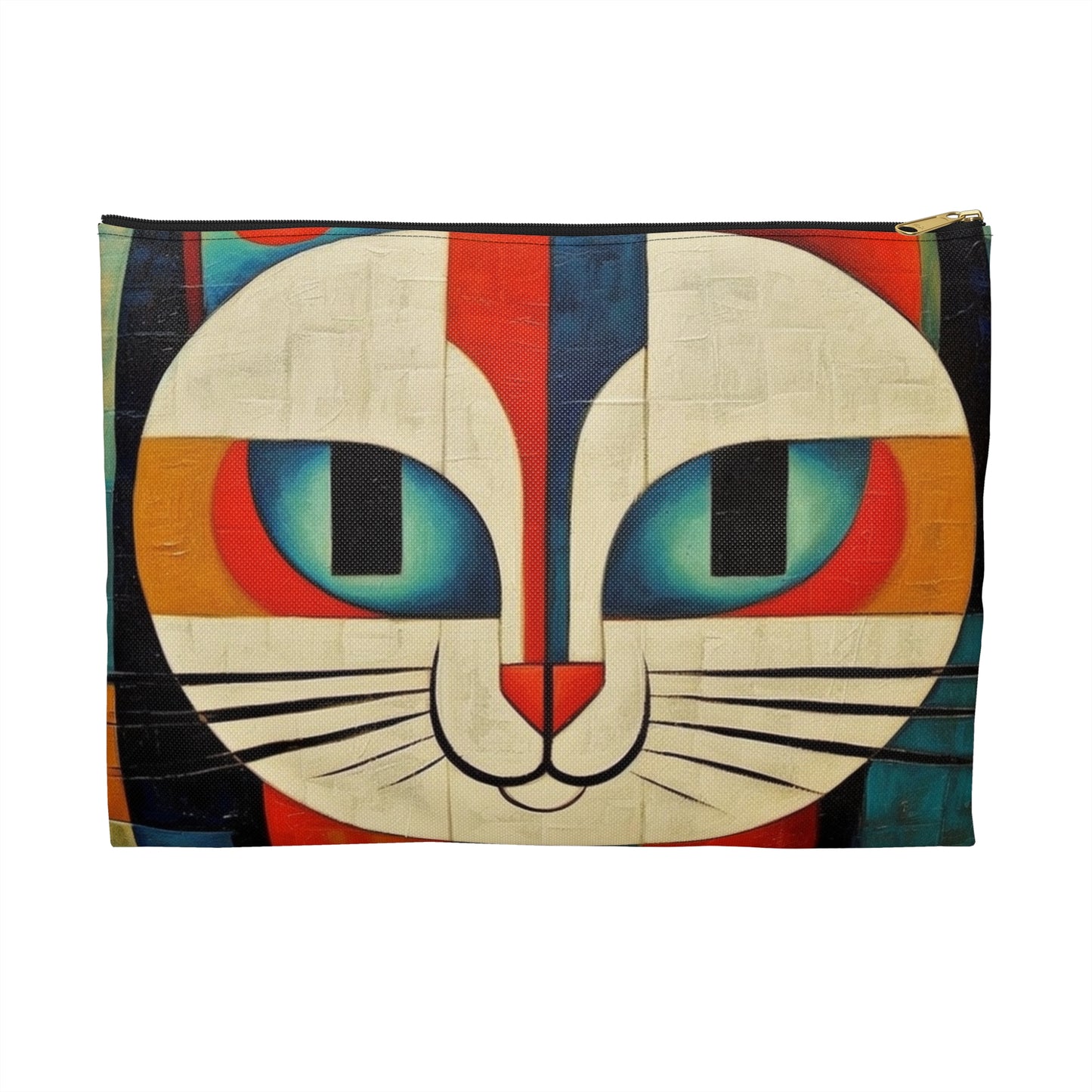 Artistic Vintage Vibes: Picasso-Inspired Midcentury Modern Accessory Pouch for Retro Fashion