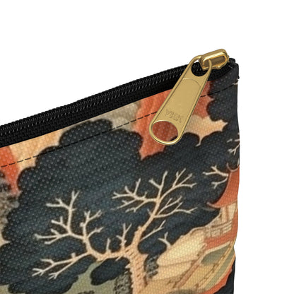 Tapestry Treasures: Japanese-inspired Accessory Pouch for Art Lovers