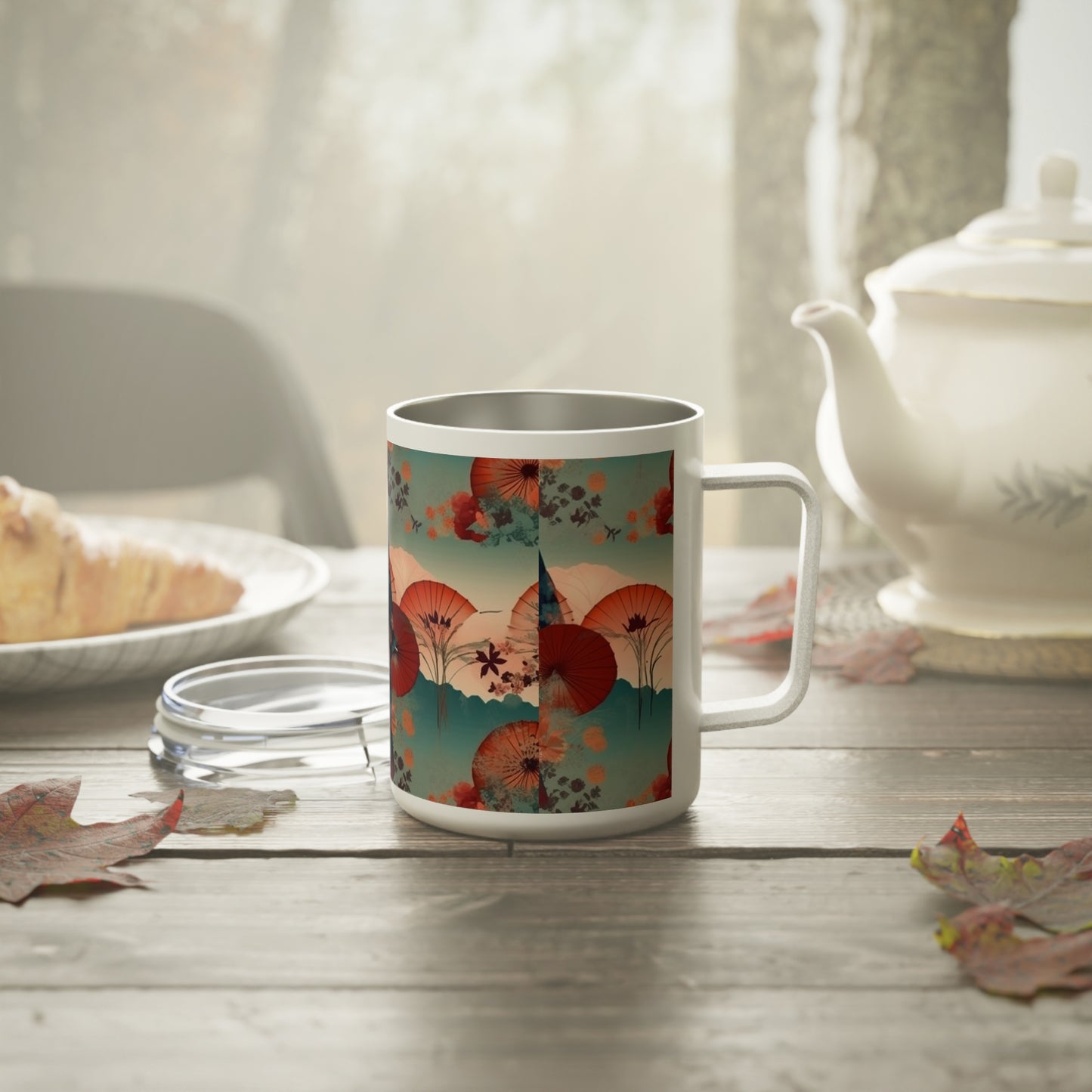 Authentic Japanese Flair: Kimono Insulated Coffee Mug