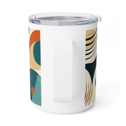 Midcentury Modern Marvel: Abstract Art Insulated Coffee Mug