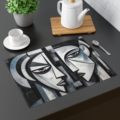 Cubist Paintings Placemat: Captivating Brush Strokes