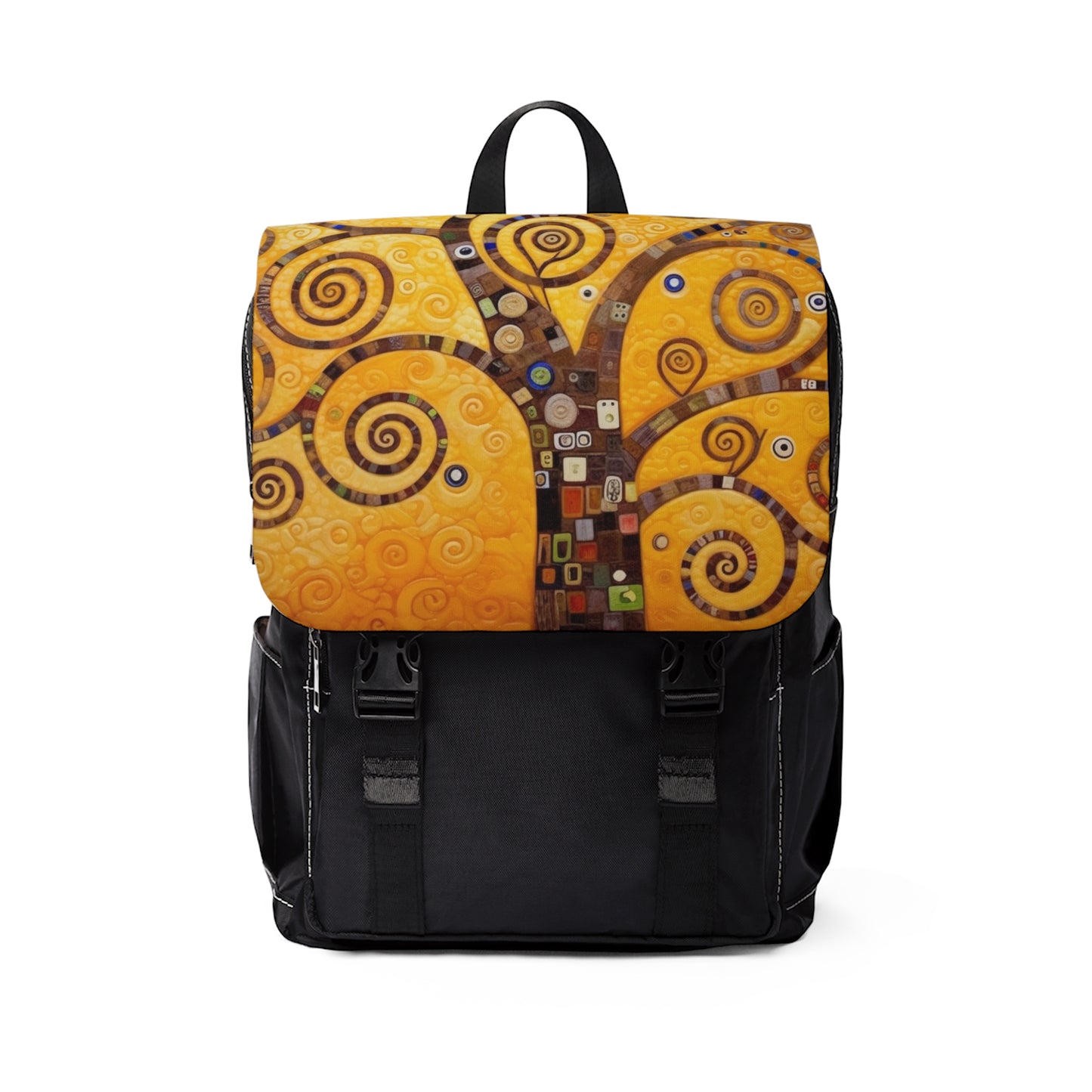 Gustav Klimt Tree of Life Unisex Casual Shoulder Backpack: Embrace Symbolism and Elegance