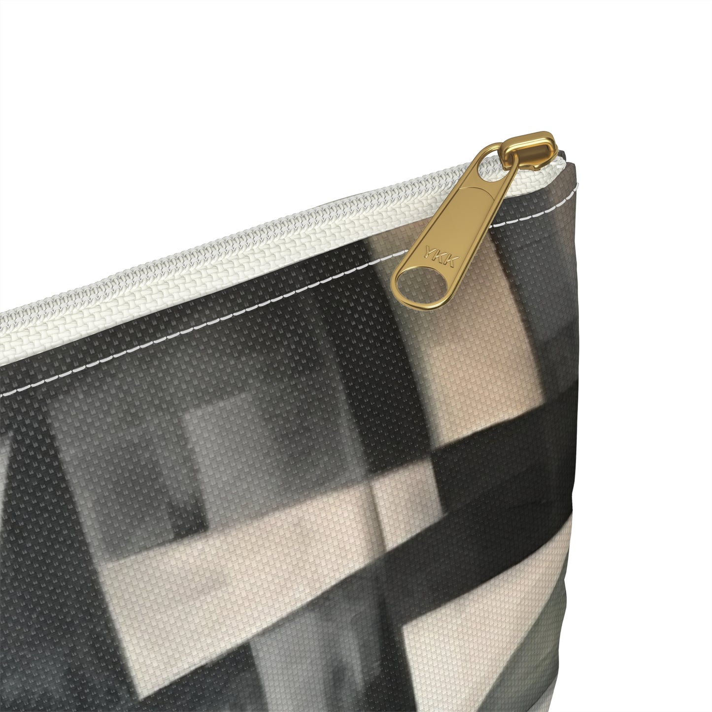 Accessory Pouch with Cubist Art: Finesse and Abstract Flair