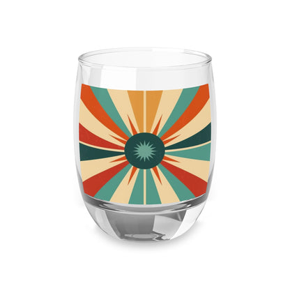 1960s Fashion Inspired Starburst Candy Colored Whiskey Glasses