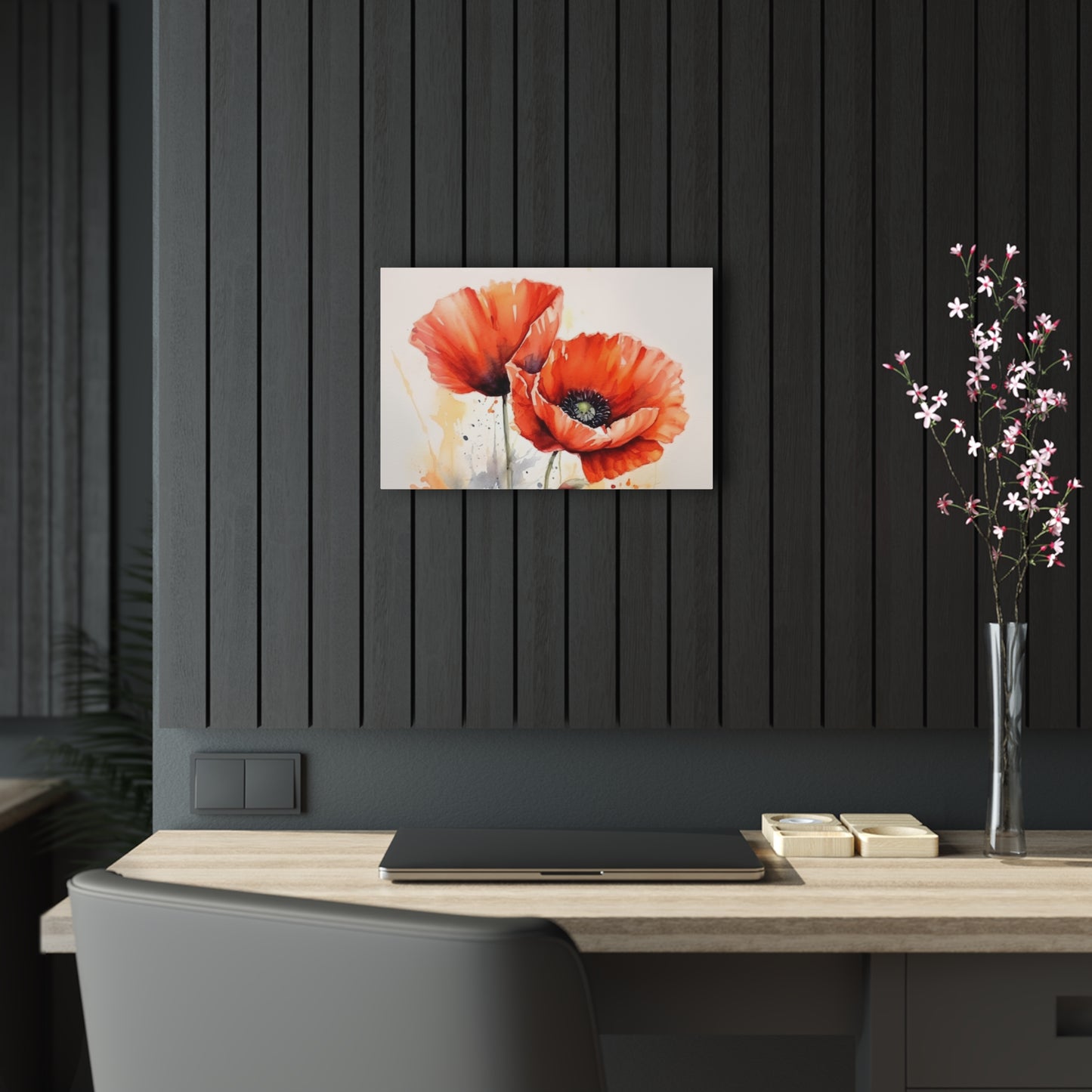 Whimsical Poppy Flower Watercolor Acrylic Prints: An Artistic Delight