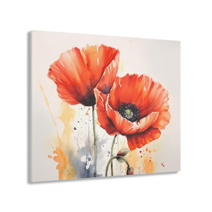 Whimsical Poppy Flower Watercolor Acrylic Prints: An Artistic Delight