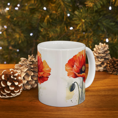 Embrace the Beauty of Watercolor with Ceramic Mug: Flower Edition